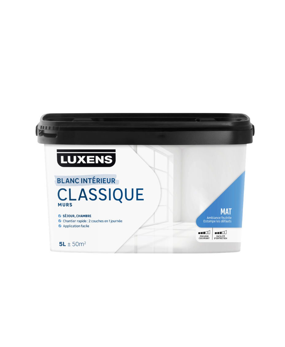 Peinture mur blanc mat